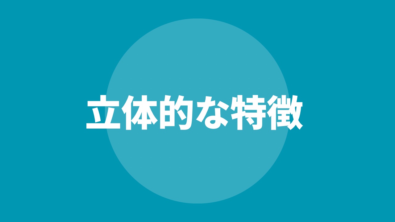 立体的な特徴を表現してみよう