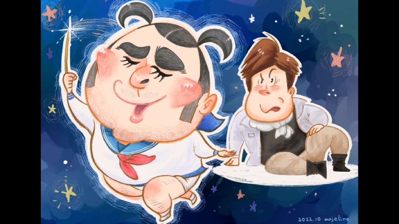 【デジタル画メイキング】ビスケットブラザーズの似顔絵