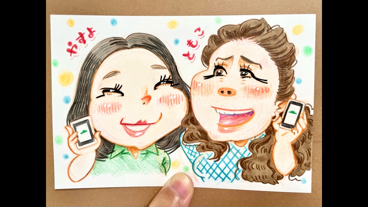 【色鉛筆メイキング】海原やすともさんの似顔絵