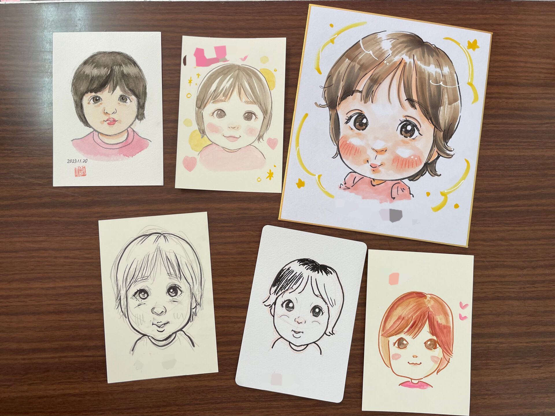 【オフライン教室】2023.11.20対面似顔絵練習会