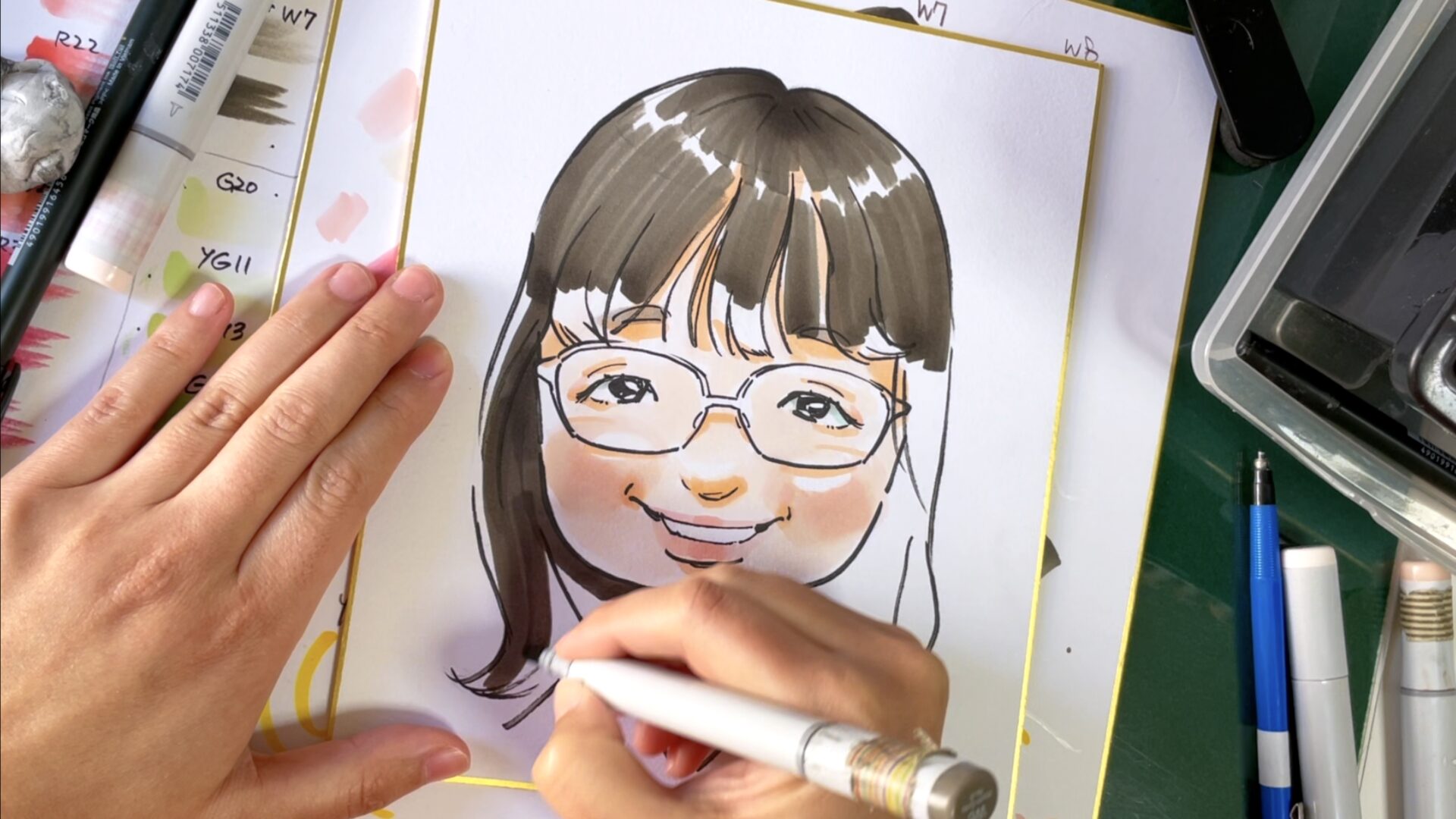 【作画動画】短時間練習15分／女の子D／コピック
